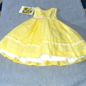 Will’beth new with tags yellow poof dress 24 months